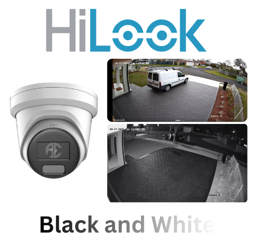 HiLook 6 Camera CCTV Kit Sydney – Option A Black and White